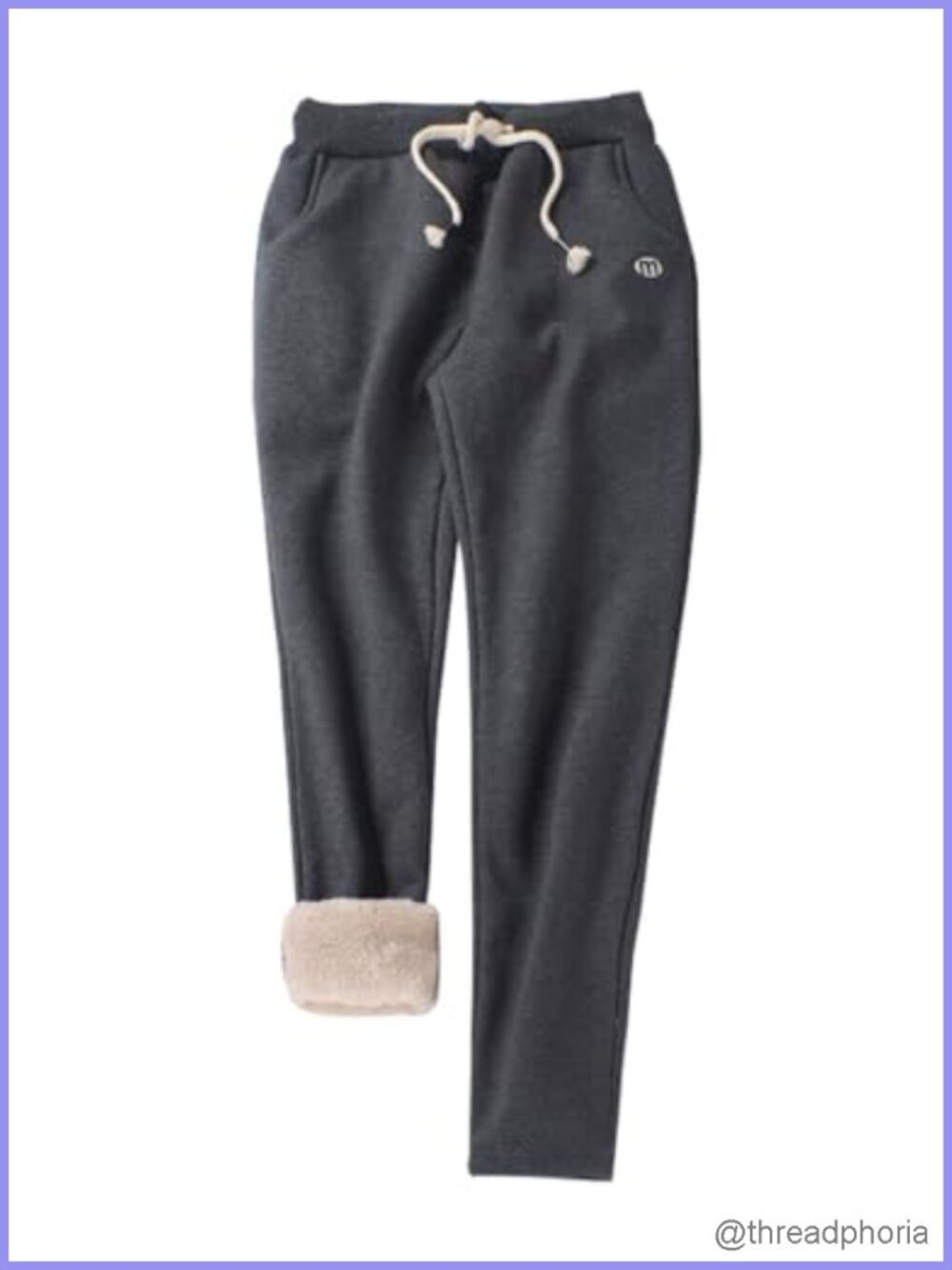 Sherpa Lined Women's Sweatpants Winter Joggers Fleece Thermal Lounge Pants